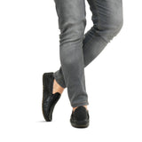 Black Woven Loafer LS10