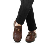 Classic Embossed Brown Shoe FZ43