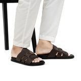 Brown Royal Crest Slipper SA95