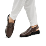 Brown Handwoven Peshawari Chappal DA06