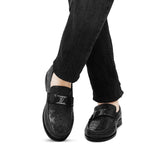 Classic Embossed Black Shoe FZ44