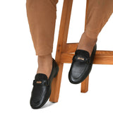 Black Fashion Buckle Folding Shoe PA40