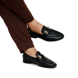 Black Buckled Folding Shoe PA39