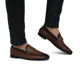 Bronze Folding Shoe with Elegant Buckle PA54