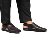 Classic Dark Maroon Folding Sandal Da13