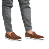 Cognac Brown Suede Shoe La12