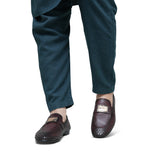 Maroon Perforated Shoe PA64