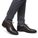 Croc Leather Lace Shoe Pz01