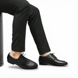 Black Lace Leather Shoe PJ02