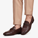 Brown Croc Embossed Folding Shoe PA41