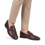 Brown Folding Shoe with Elegant Buckle PA02