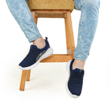 Sleek Navy Slip-On Sneakers RS10