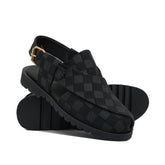 Black Check Sandal DZ23