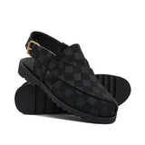 Black Check Sandal DZ23