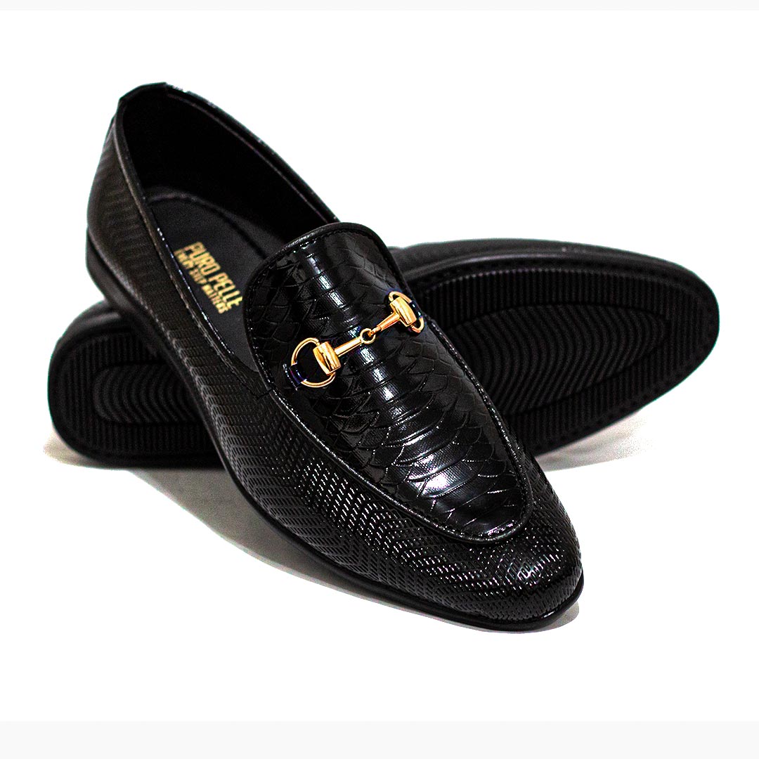 Synthetic Leather Black Shoe FJ02