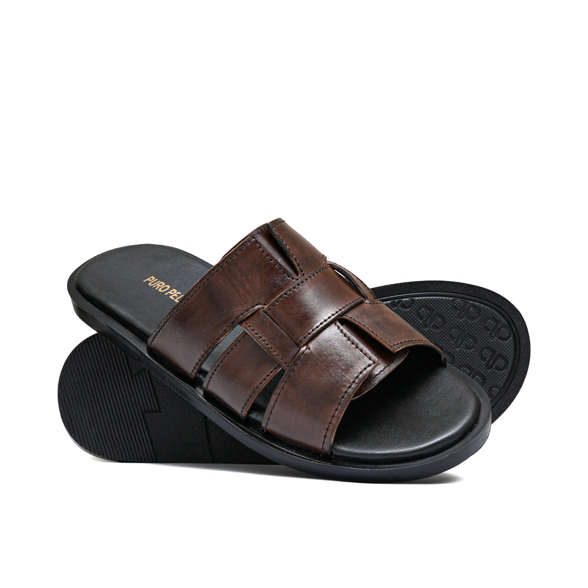 Brown Belt Slipper SA56