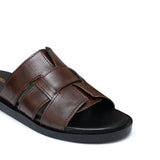 Brown Belt Slipper SA56