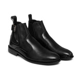 Singal Strap Black Ankle Boots pz10