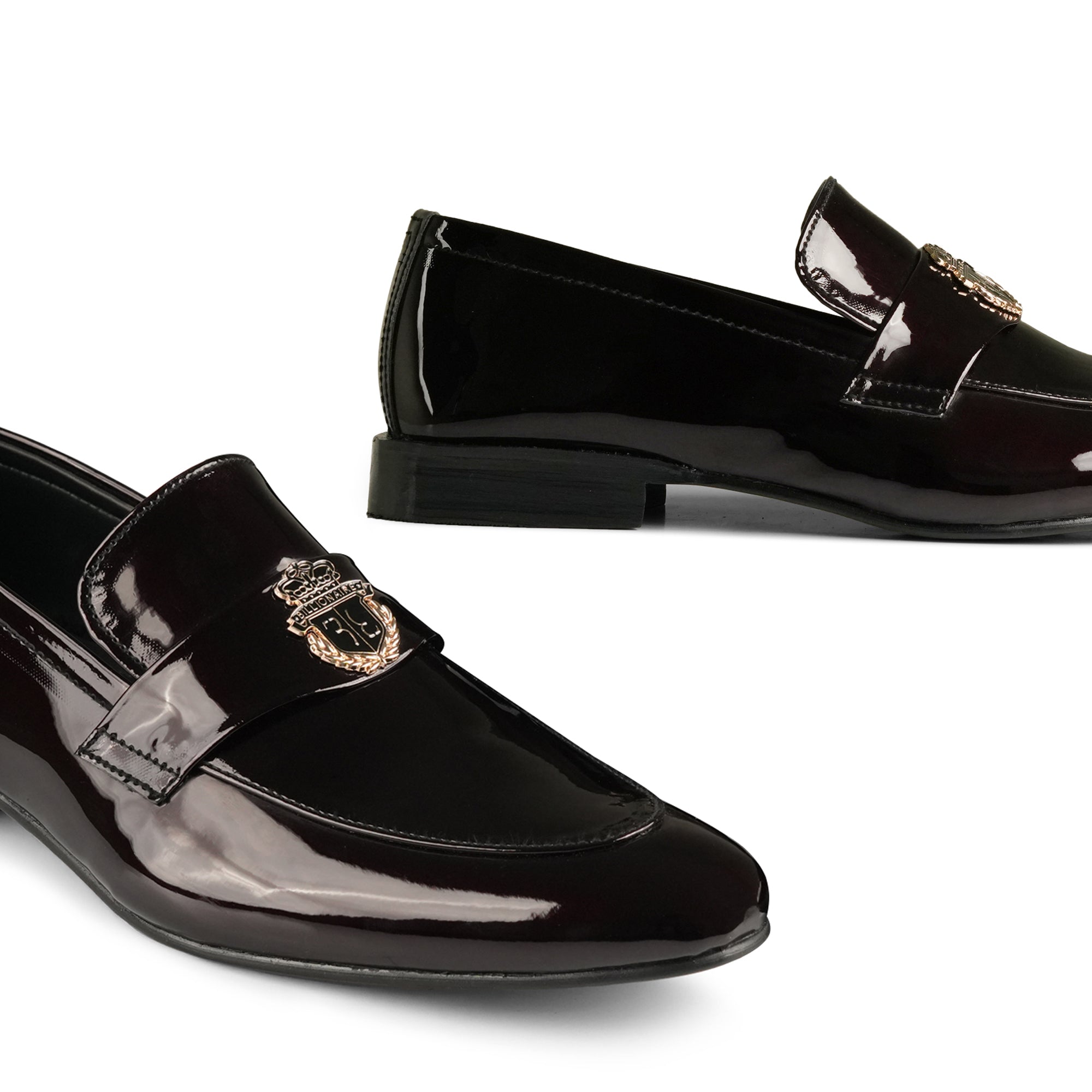 Glossy Burgundy Patent Shoes FZ37
