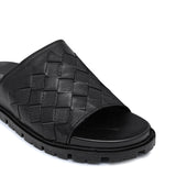 Black Woven Slipper SA110