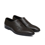 Choco Brown Lace Leather Shoe PJ16