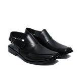 Black Leather Sandal GT20