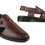 Heritage Brown Leather Sandal DZ40