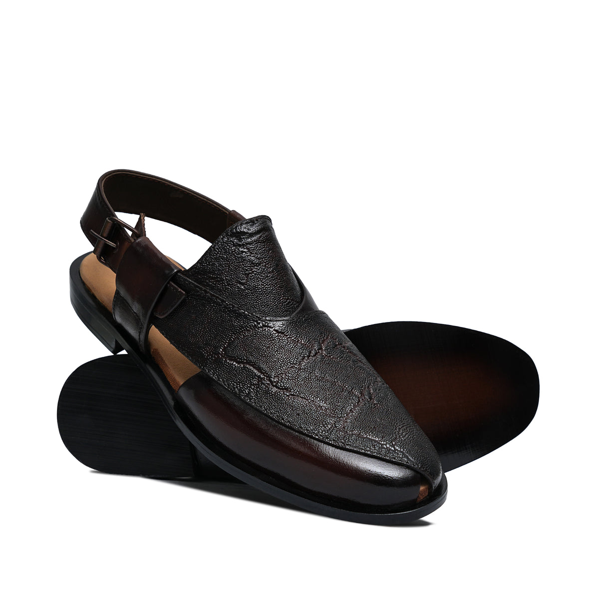 Brown Leather Sandal GT24
