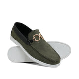 Green Suede Shoe Lz06