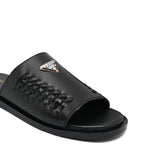 Black Woven Slipper SA71