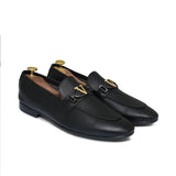 Black V Buckle Folding Shoe PA65