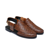 Brown Croc Peshawari Chappal DZ63