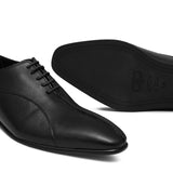 Black Lace Leather Shoe PJ17