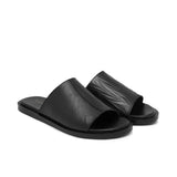 Black Leather Slipper Sa42