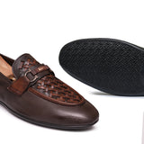 Brown Folding Shoe with Elegant Buckle PA02