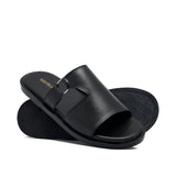 Black O Buckle Slipper Sa46