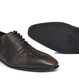 Brown Croc Lace Shoe PJ20