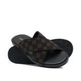 Brown Check Slipper SZ15
