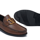 Brown Mild V Buckle Shoe FZ05