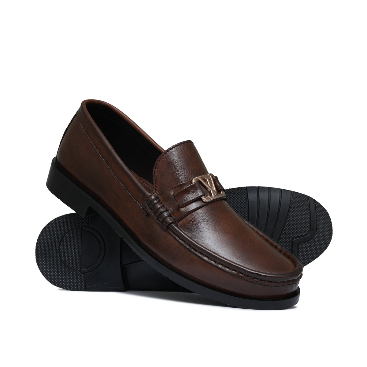 Classic Brown Mild Embossed Shoe FZ59