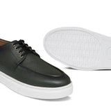 Imported High Sole Green Lace Shoe PM04