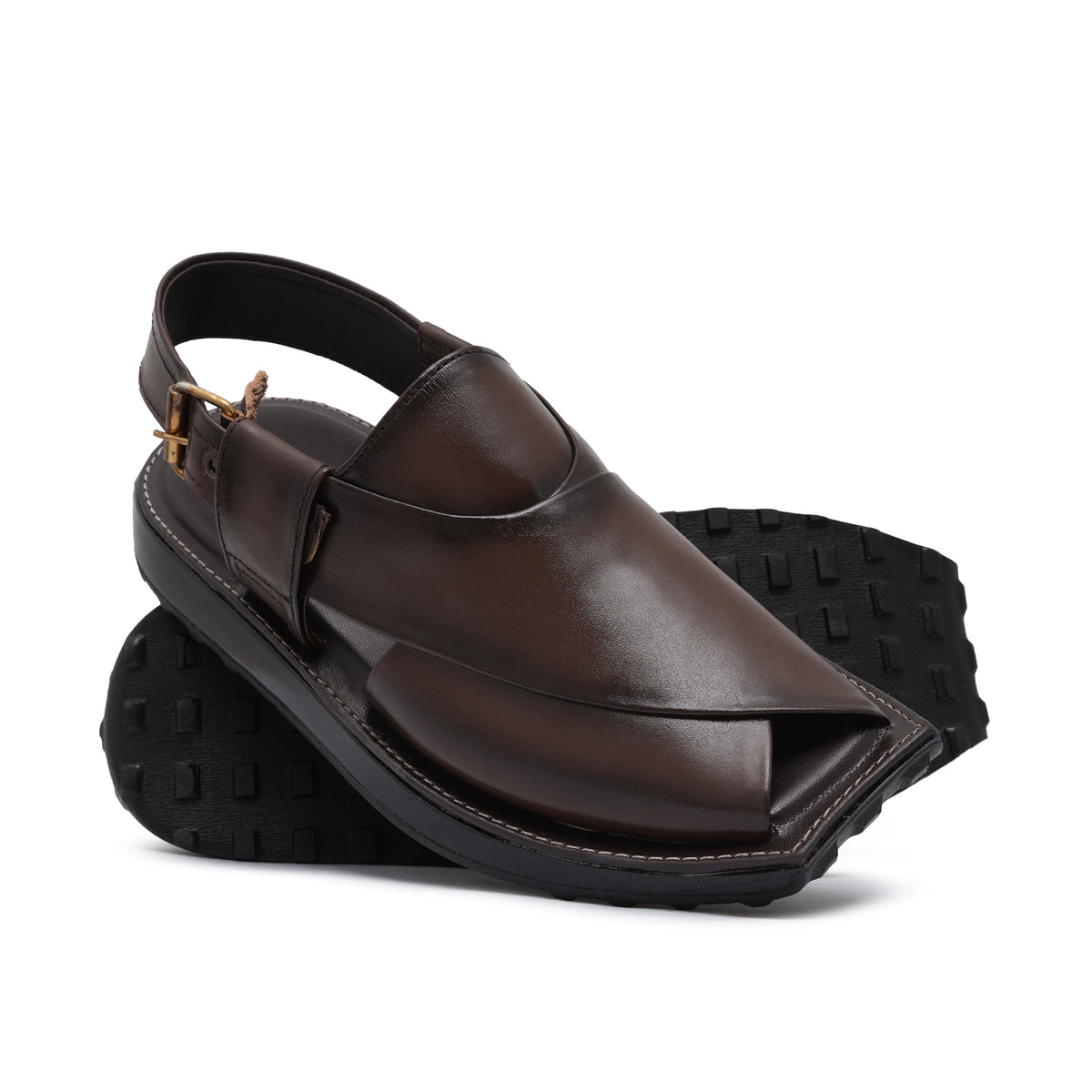 Brown Leather Sandal DD03