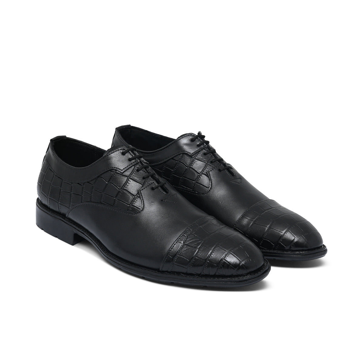 Croc Leather Lace Shoe Pz12