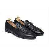 Black Folding Woven Shoe  PA08