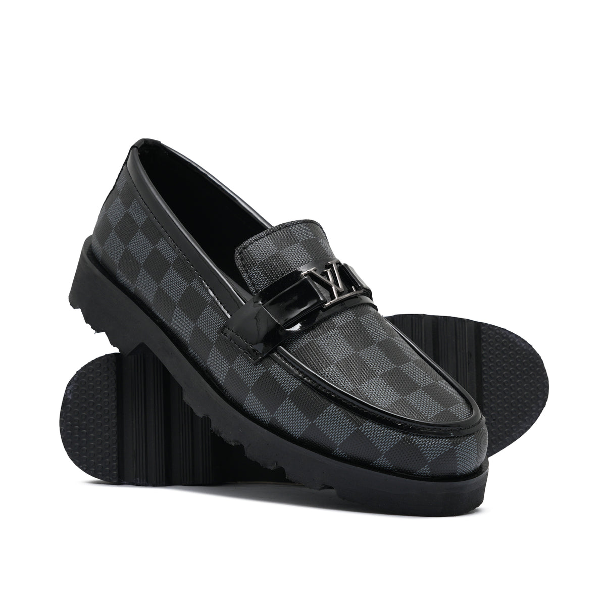 black Grey Shoe CU134