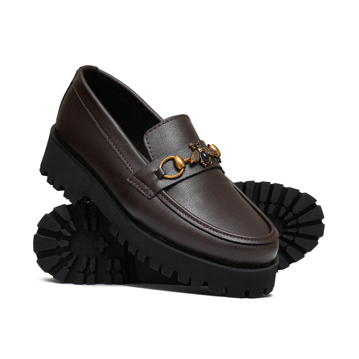High Sole Brown Shoe FU03