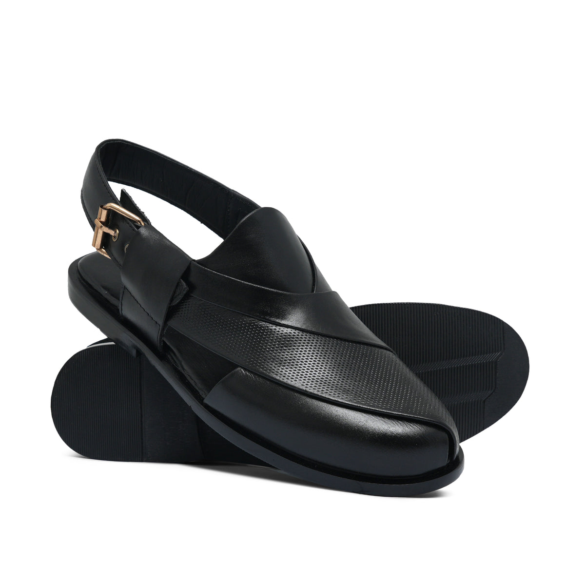 Black Peshawari Chappal Da30