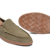 Olive Green Suede Shoe LU17