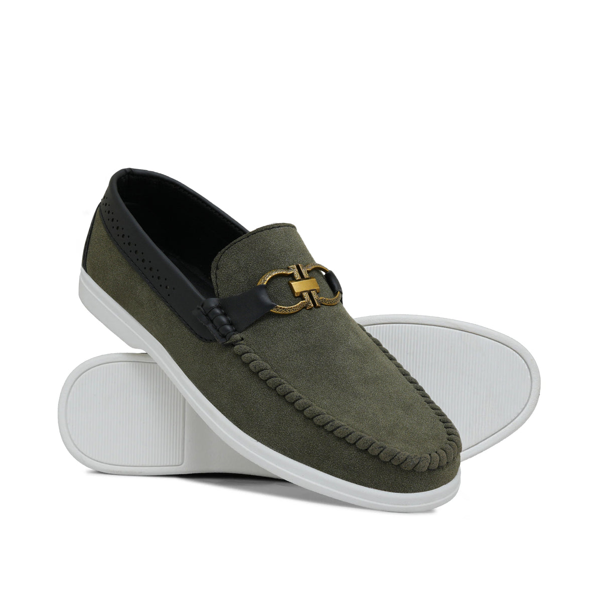 Green Suede Shoe La08
