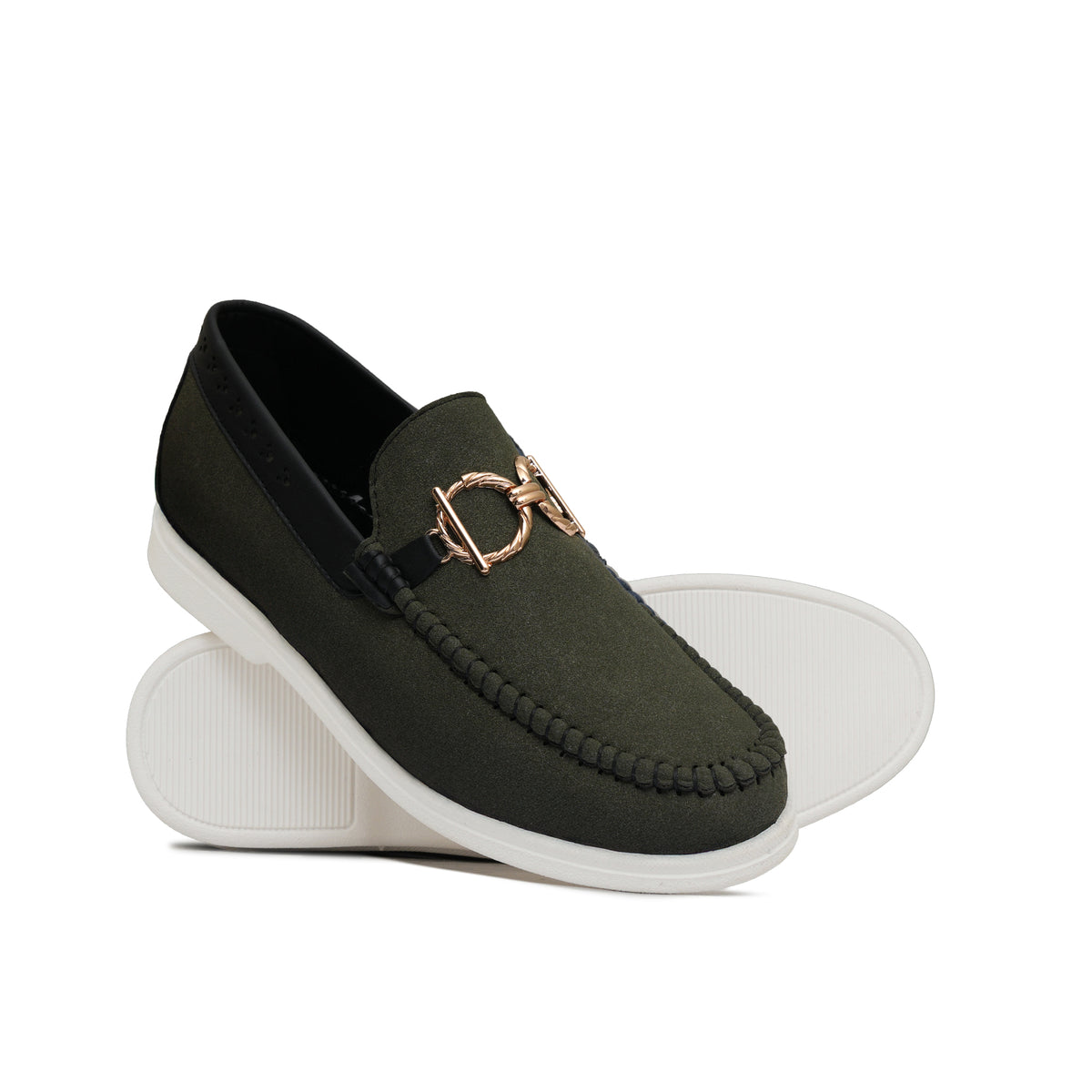 Green Suede Shoe La08